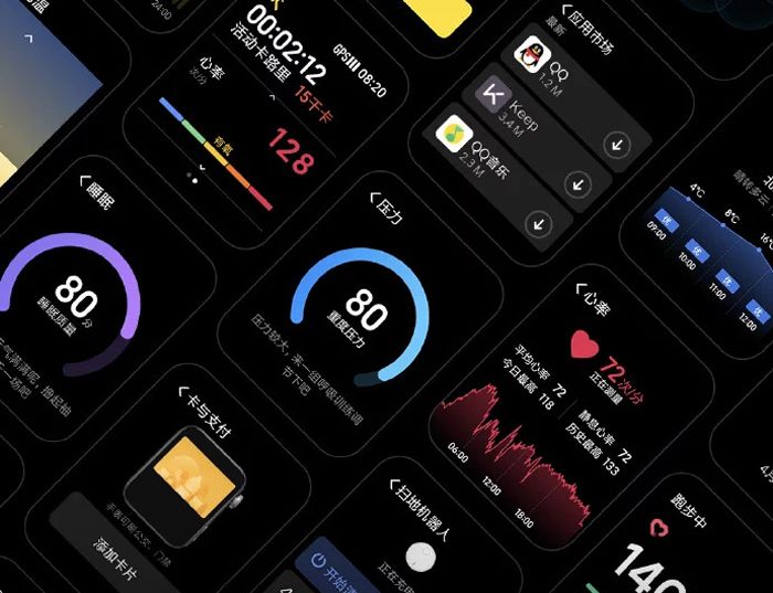 Interfaz de usuario de Xiaomi Mi Watch