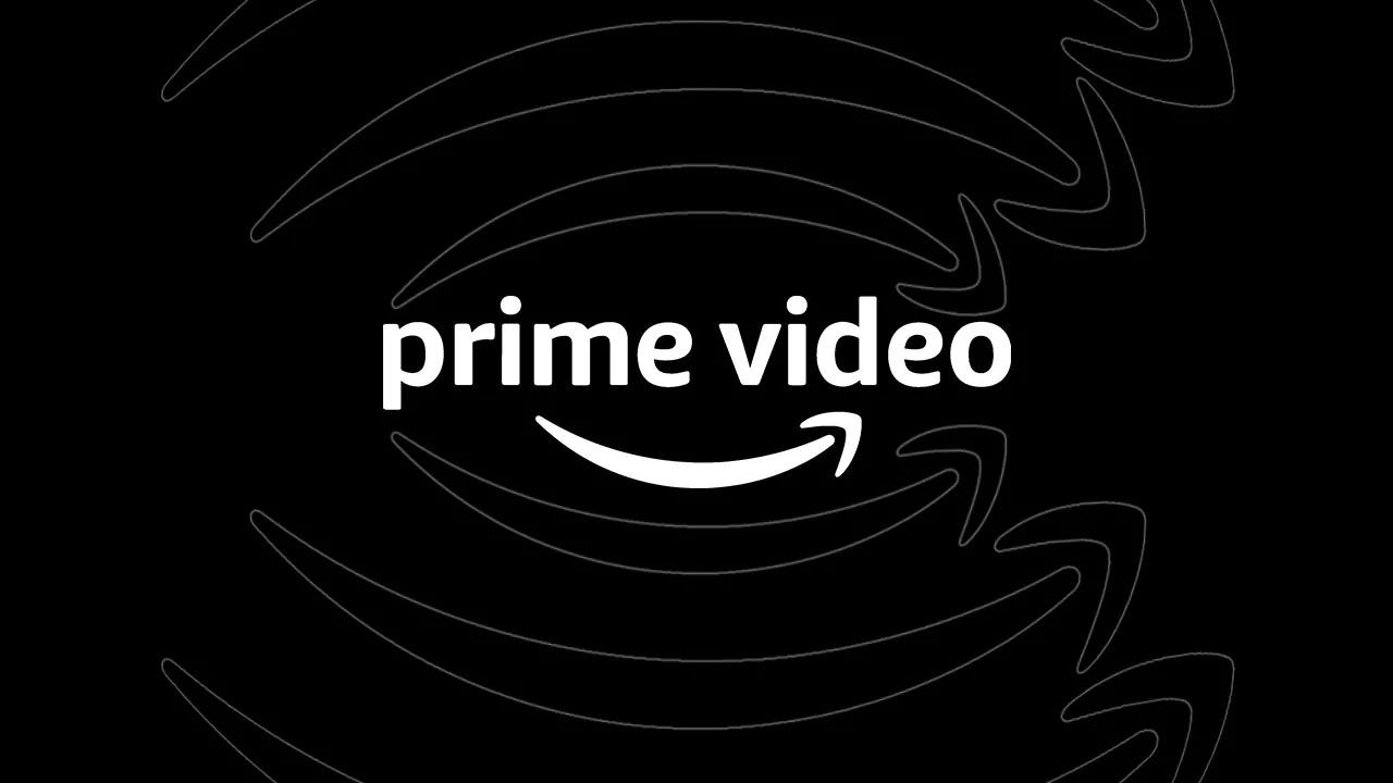 Logo Amazon Prime Video con fondo negro