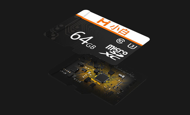tarjeta microSD de Xiaomi abierta