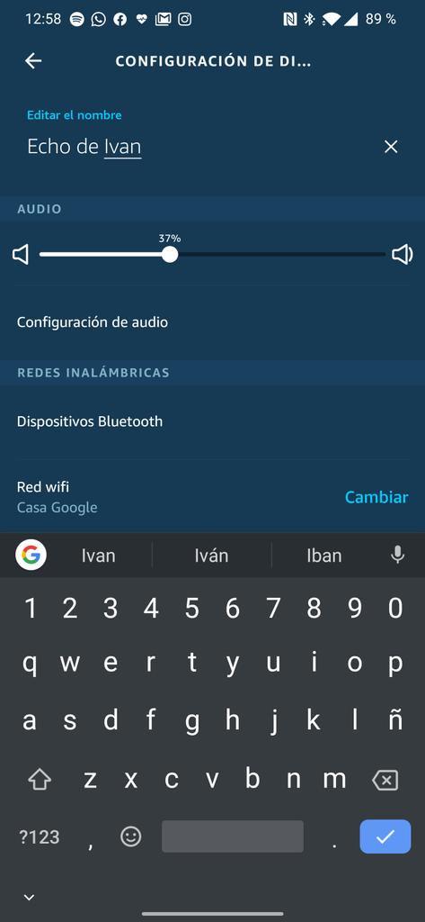 Cambiar nombre de Amazon Echo