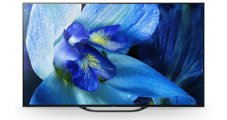 Imagen frontal de la smart tv Sony KD-55AG8
