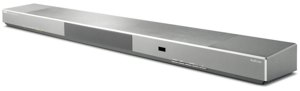 Diseño de la barra de sonido Yamaha YSP 1600 color plata