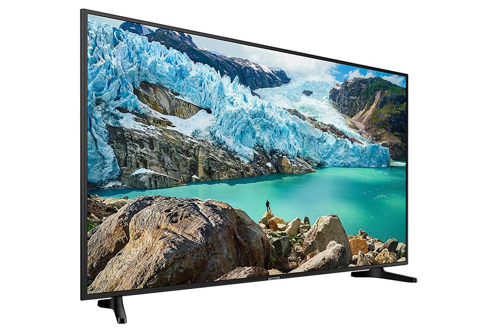 Smart TV Samsung 4K RU7025 de lado