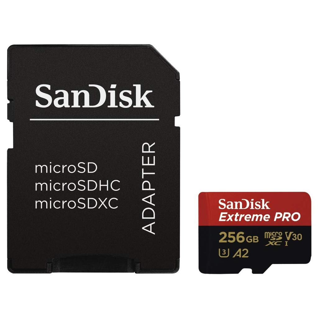 Tarjeta SD SanDisk Extreme PRO de 256 GB con adaptador