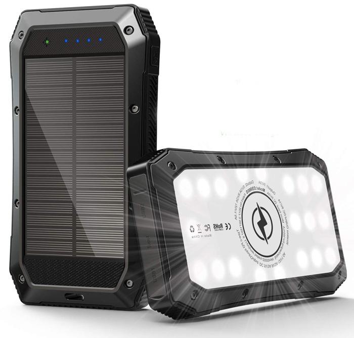ABFOCE Cargador Solar baterías externas