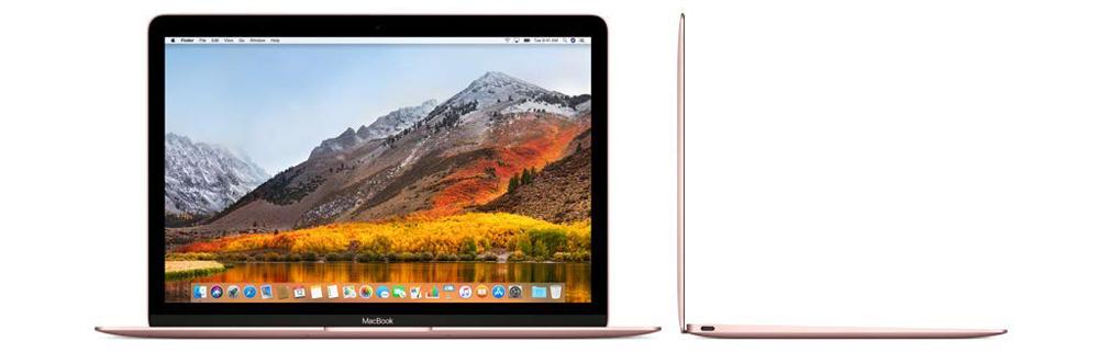 Diseño de Apple MacBook color oro rosa