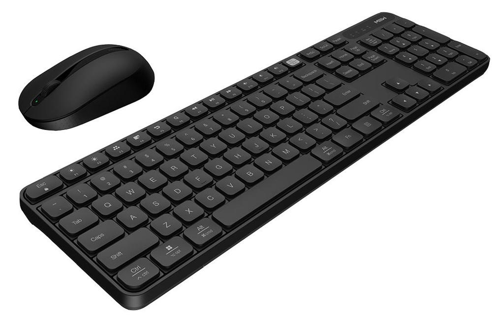 Conjunto Xiaomi Wireless Keyboard and Mouse Set de color negro