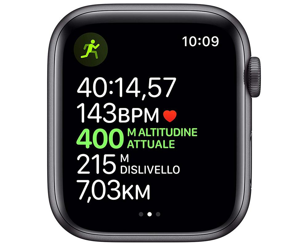 Datos deportivos en el Apple Watch Series 5