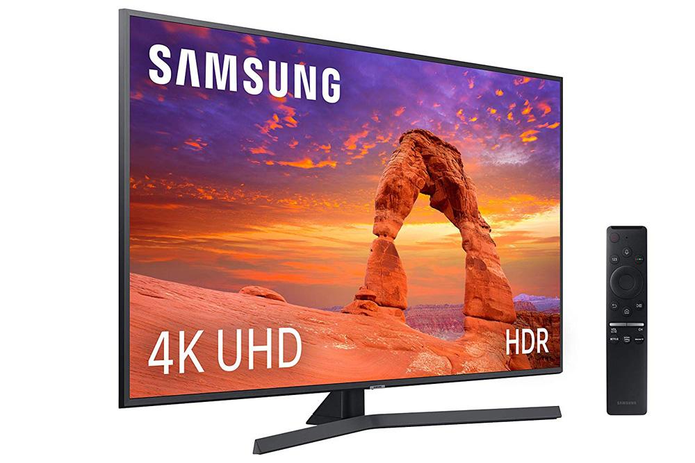 Smart TV Samsung 4K UHD 2019 50RU7405 de color negro