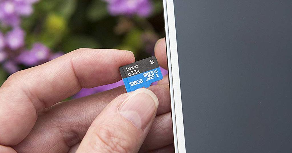 MicroSD cards in the smartphone