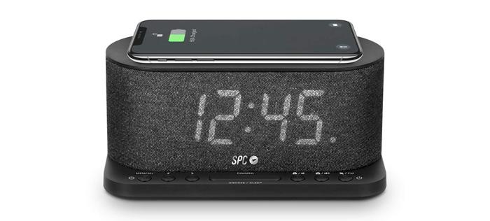 SPC Gisli Radio despertador con carga inalámbrica