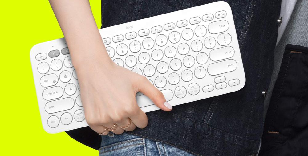 teclado Bluetooth para tablet con brazo