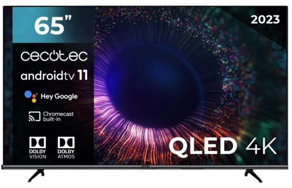 TV QLED 50 - CECOTEC V1 series VQU10050, HD+, Smart TV, Black