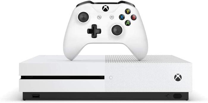 Imagen de la consola Xbox One S blanca