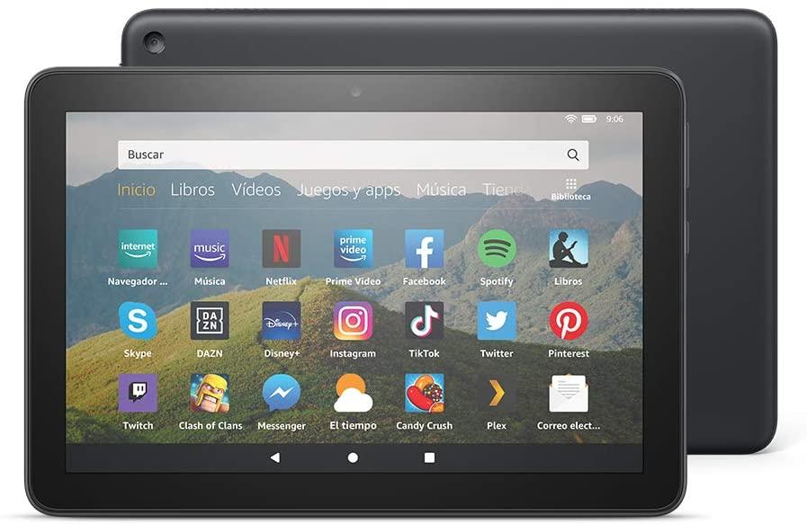 Imagen frontal del tablet Amazon Fire HD 8