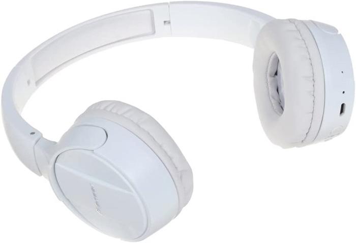 Controles en los auriculares Pioneer SE-MJ553BT-W