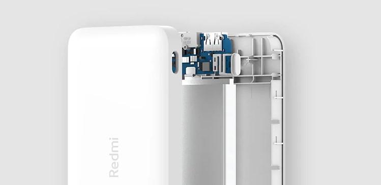 Interior de la batería externa Xiaomi Redmi Power Bank