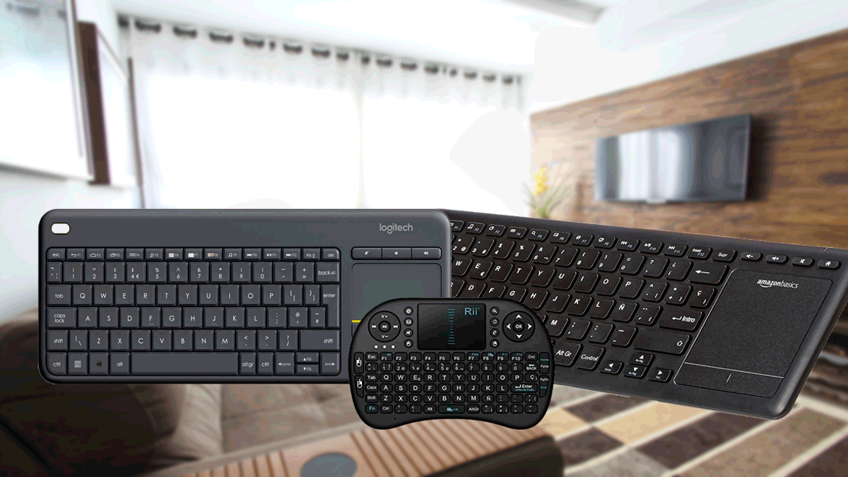 Teclado Inalambrico Touchpad para Smart TV Teclad Bluetooth con Panel  Táctil 