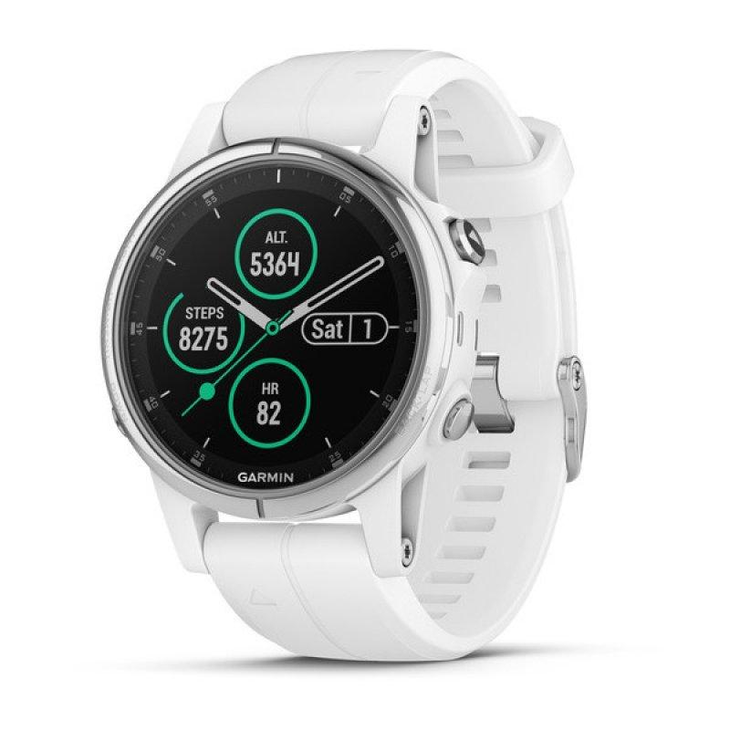 Smartwatch Garmin Fénix 5S Plus de color blanco
