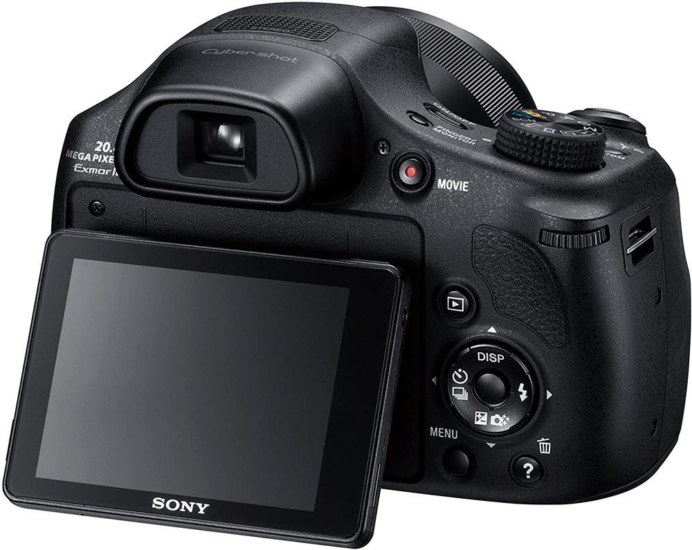 Pantalla de la cámara Sony DSC-HX350