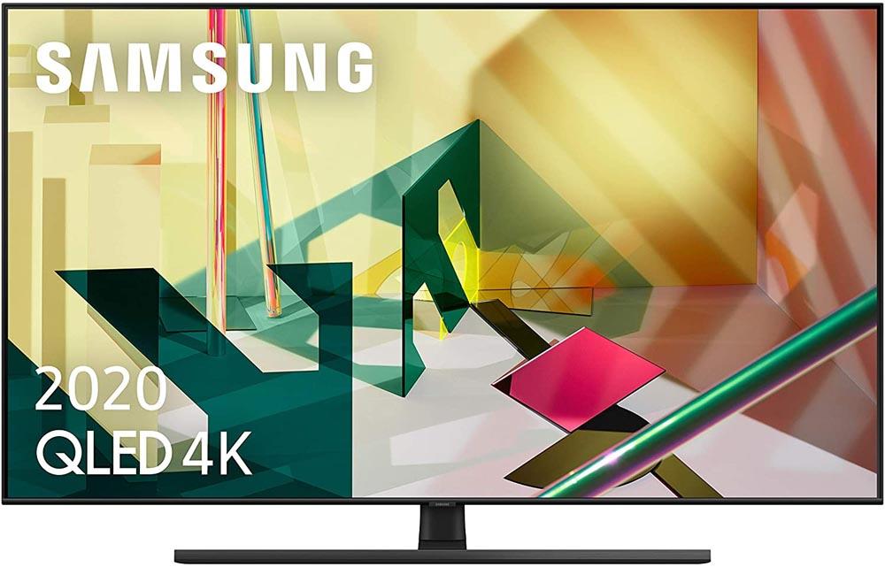 Imagen frontal de la Smart TV Samsung 55Q70T