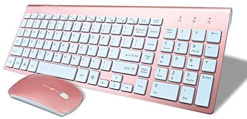 conjunto teclado y ratón inalámbricos TOOGOO Pürüzsüz
