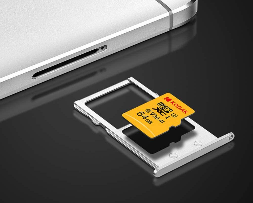 Tarjetas microSD en smartphone