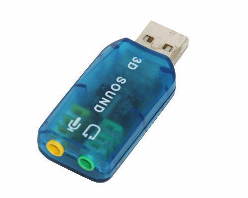 Tarjeta de sonido USB transparent