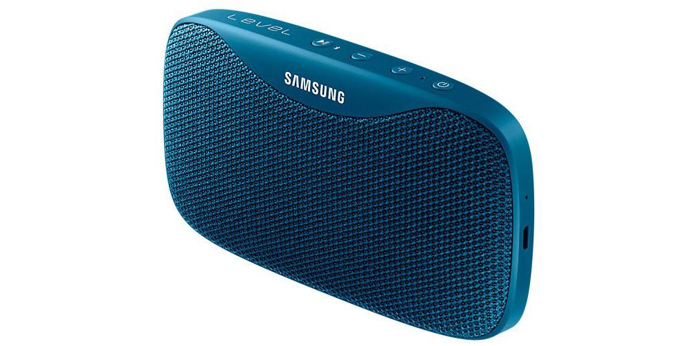 Altavoz Samsung Level Box Slim de color azul