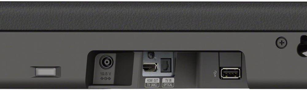 Conexiones de la barra de sonido en oferta Sony HTSF200