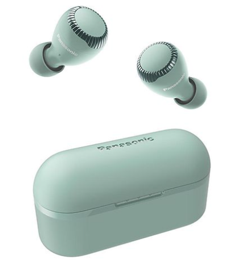 Panasonic RP-BTGS10-A Auriculares inalámbricos Bluetooth de alta calidad,  resistentes al agua, con orejas abiertas, azul/amarillo