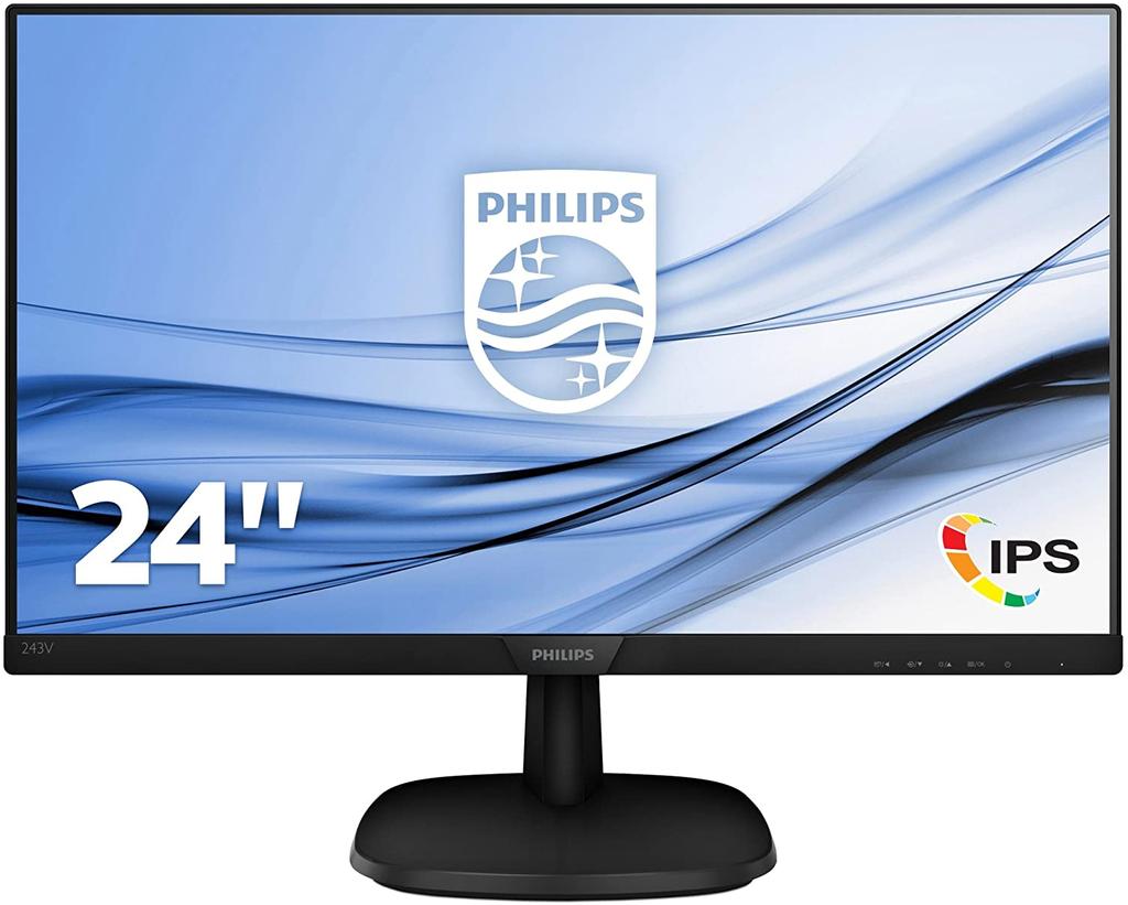 Monitor secundario Philips 243V7QDSB/00 de frente