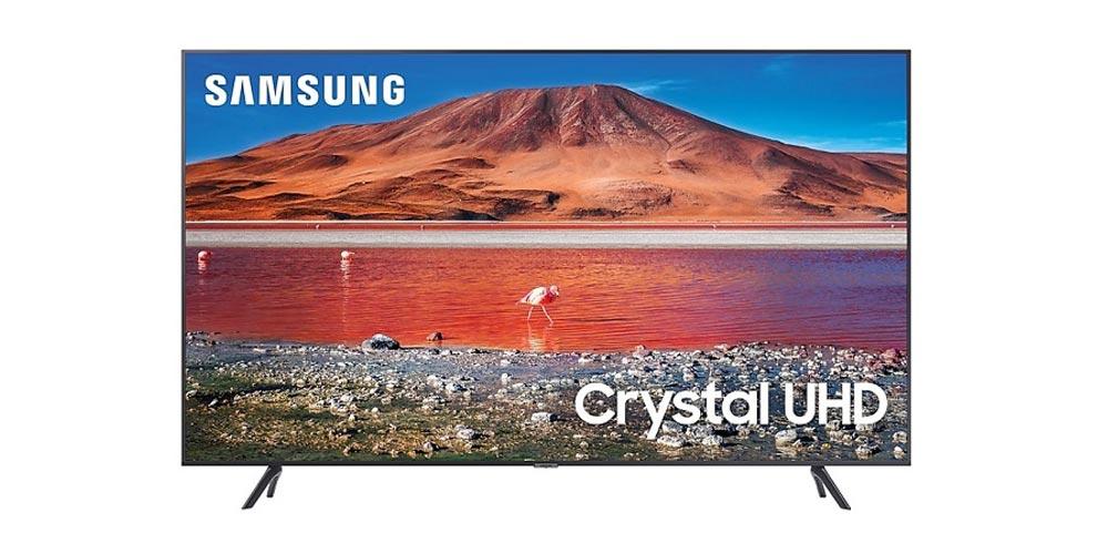 Imagen frontal del televisor inteligente Samsung UE43TU7005