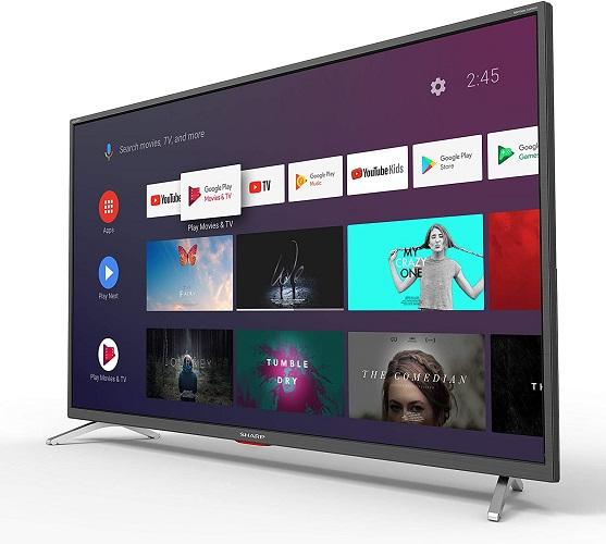 smart tv sharp lateral