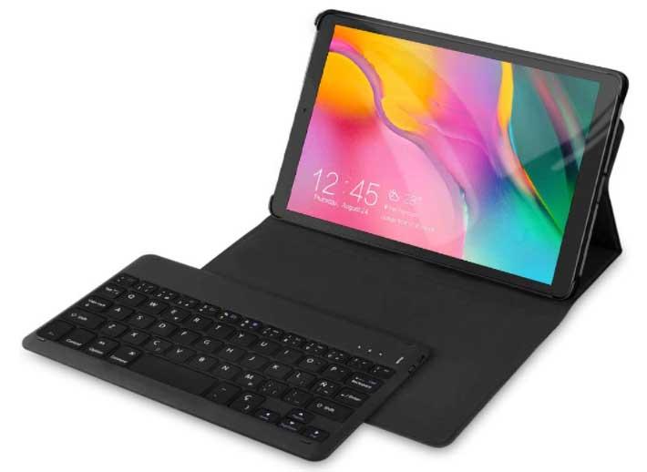 funda con teclado para tablet