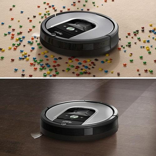 robot aspirador Roomba limpiando