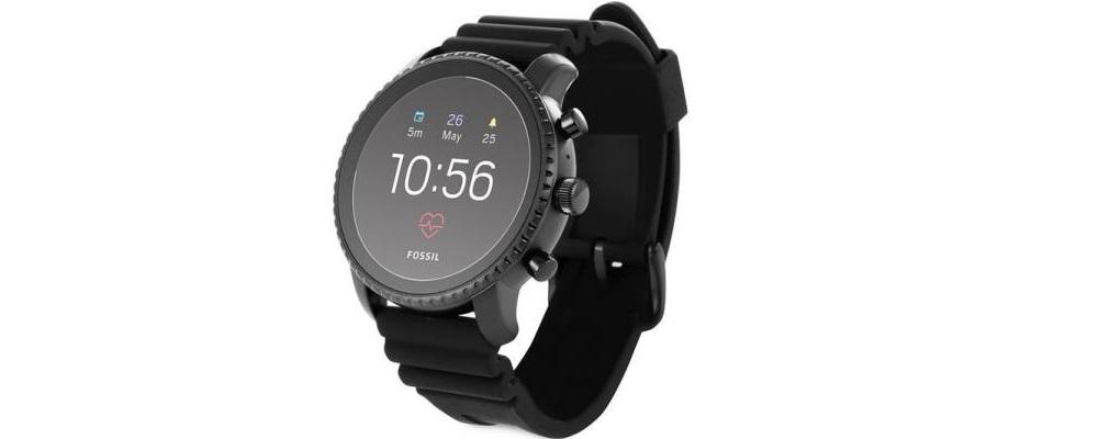vista lateral del smartwatch Fossil Smartwatch FTW4018