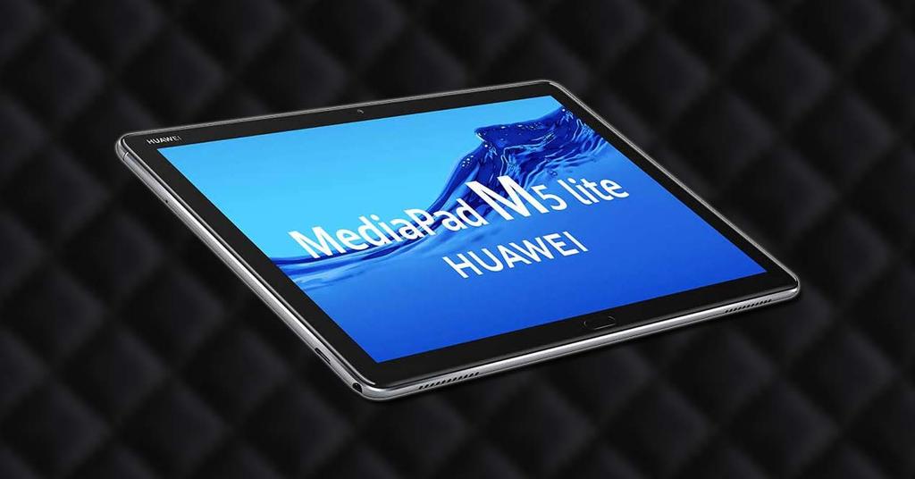 Tablet Huawei MediaPad M5 Lite con fondo