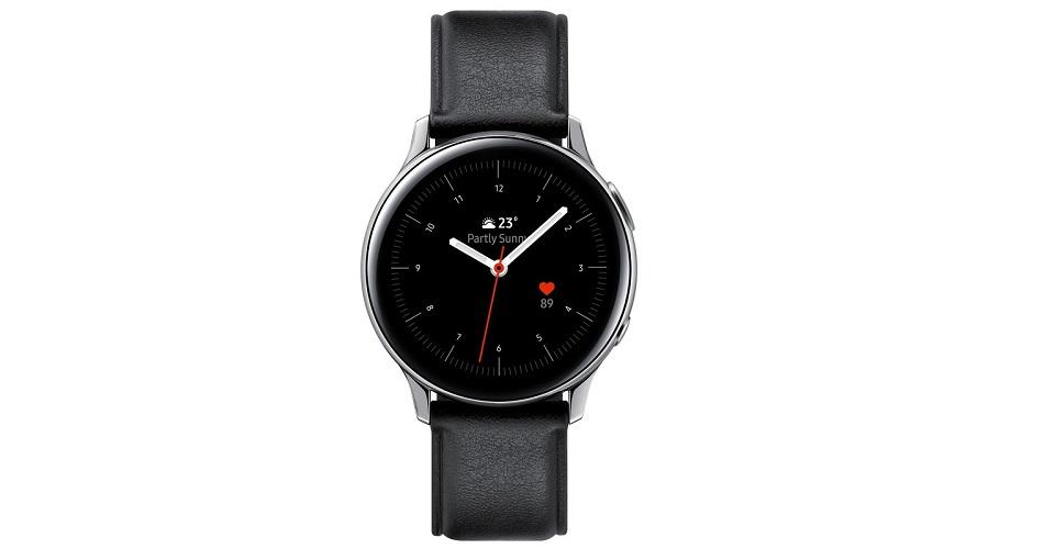 vista frontal del smartwatch Samsung Galaxy Watch Active2