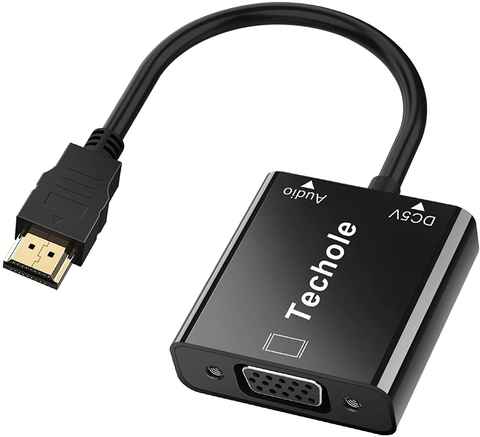 Cable VGA a HDMI, cable adaptador VGA a HDMI con audio para conectar PC  antigua, portátil con salida VGA a un nuevo monitor, pantalla, HDTV con