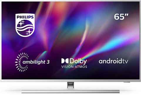 tumba el precio de una Smart TV Philips 4K UHD de 55 pulgadas con  Ambilight, Google Assistant y Android TV