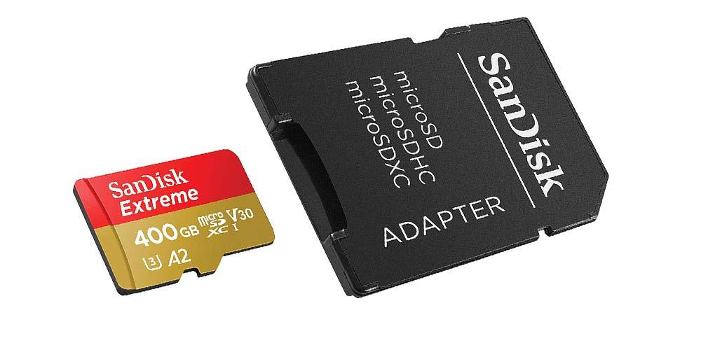 Adaptador para tarjeta microSD SanDisk Extreme