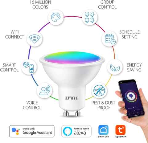 rebaja esta bombilla LED inteligente barata compatible con Alexa y  Google Assistant