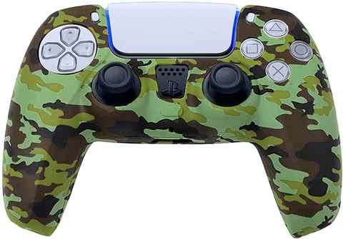 RALAN Funda protectora de silicona para PS5, color verde militar, protector  de agarre antideslizante compatible con mandos Playstation 5 con 12 tapas