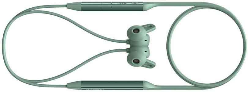 Cierre magnético de los auriculares Bluetooth Huawei FreeLace Pro verdes