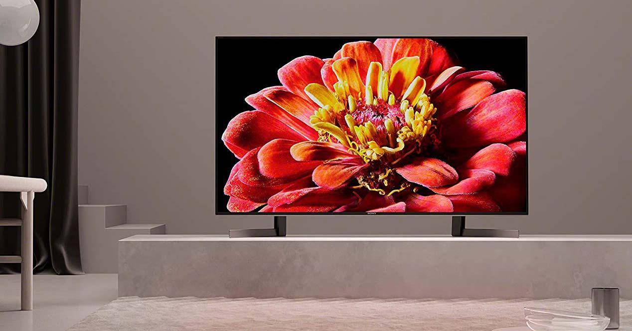 Smart TV Sony KD-49XG9005 en el salón