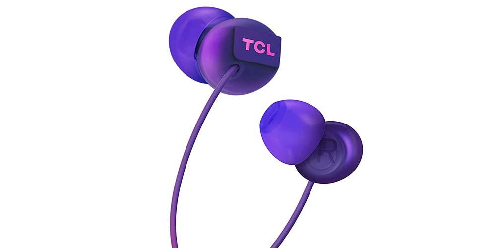 Auriculares TCL SOCL300 de color púrpura