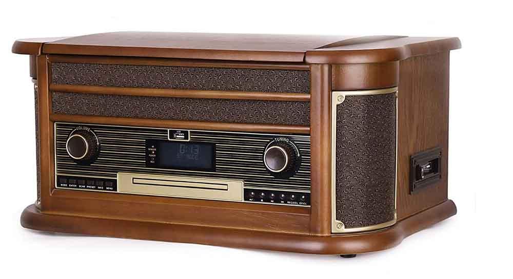 DL Record Player Wood