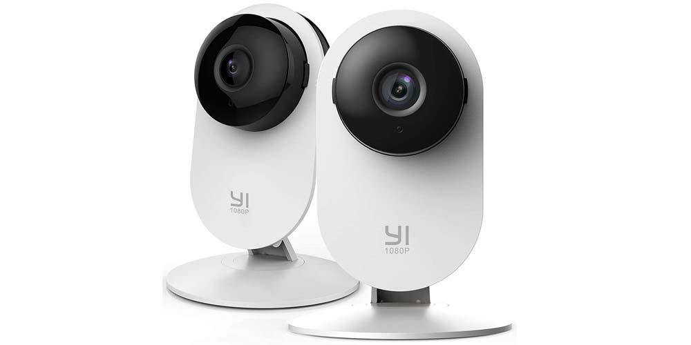 cámaras de vigilancia YI de color blanco
