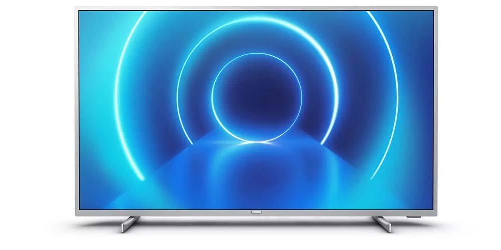 Smart TV 4K Philips 70PUS7555/12 de color blanco